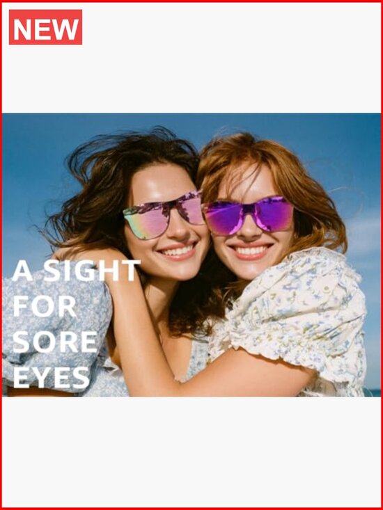 Rimless Mirrored One Piece Lens Sunglasses with UV400 Protection main image 4
